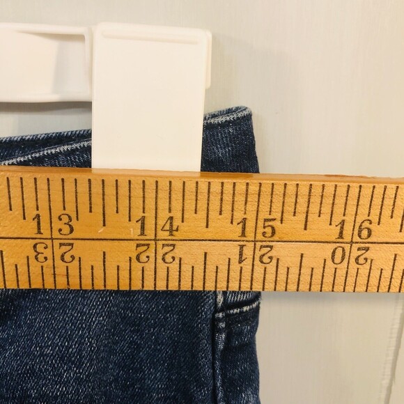 Anthropologie ModCloth Cropped Jeans Raw Hem Medium Wash, Size Medium - Picture 6 of 8